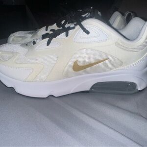 Nike Cream and Gold Air Max Sneakers